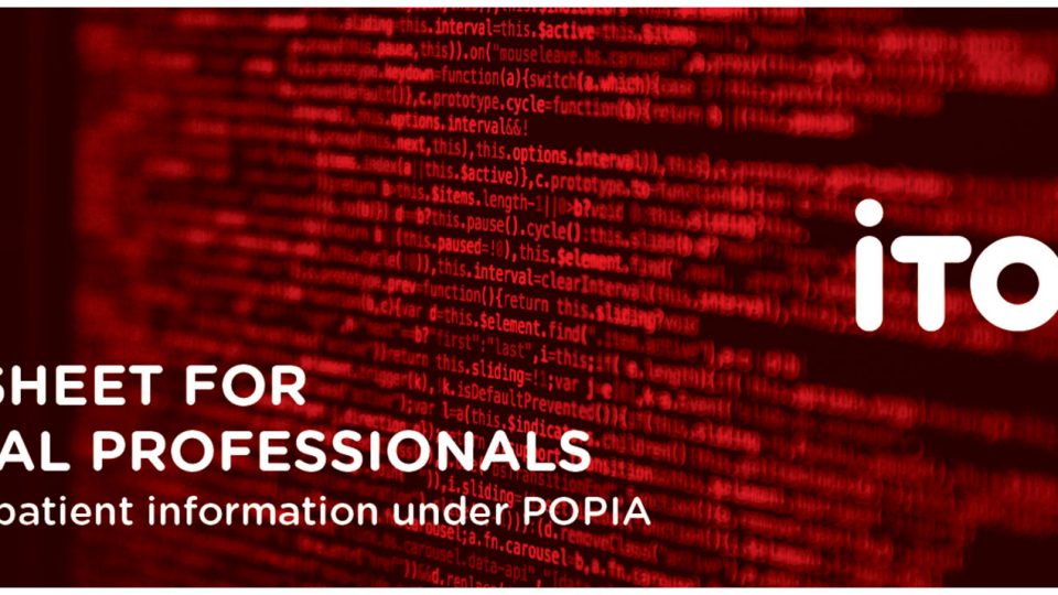 POPIA for healthcare providers - Fact Sheet